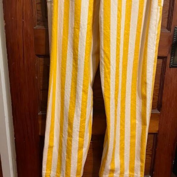 Big Bud Press Yellow Stripe Jumpsuit - Large NWOT - Picture 5 of 5